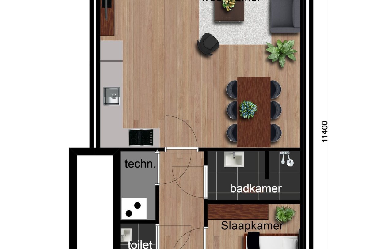 Te Koop: Foto Appartement aan de Type A-1 tussenwoningen in Beilen