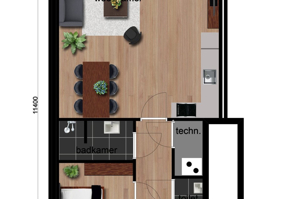 Te Koop: Foto Appartement aan de Type B-6 hoekwoning in Beilen