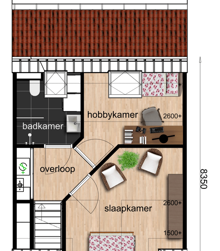 Te Koop: Foto Appartement aan de Type D-9 dwarskap tussenwoning in Beilen