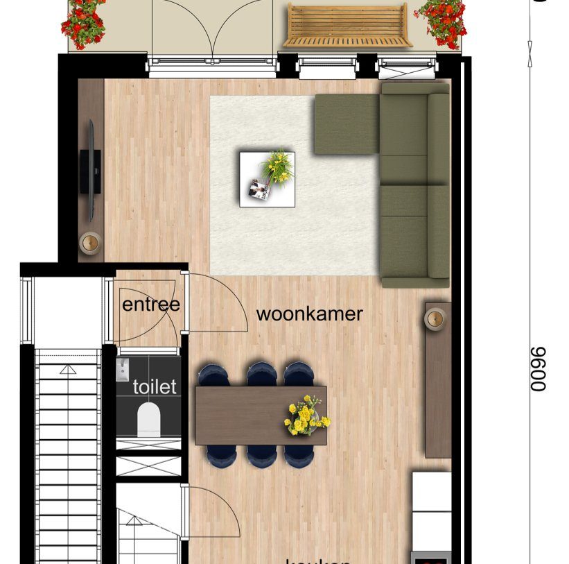 Te Koop: Foto Appartement aan de Type D-10 dwarskap tussenwoning in Beilen